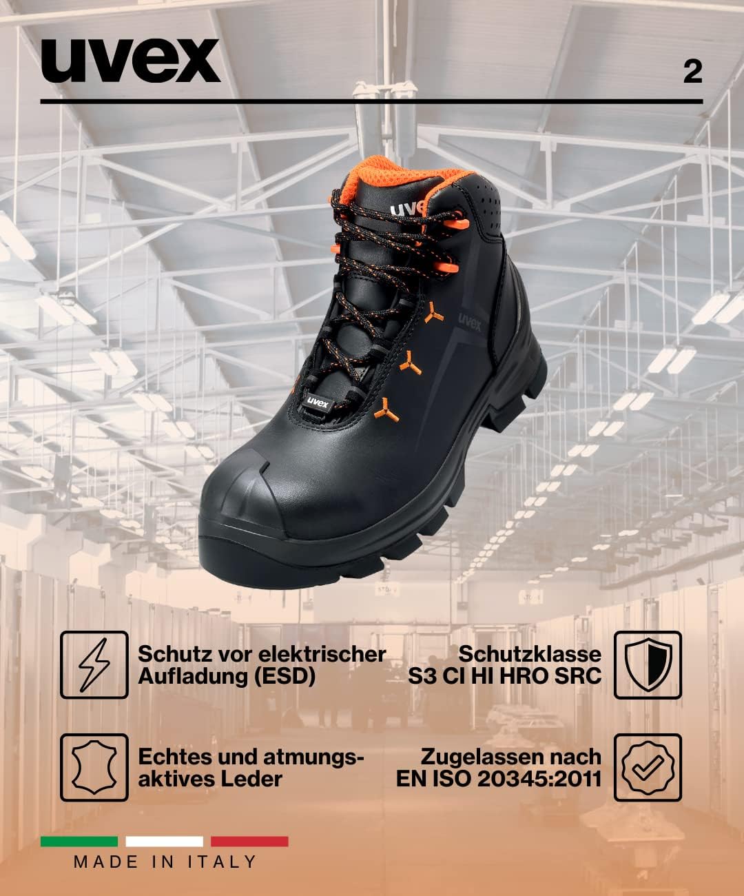 Scarpa Antinfortunistica Uvex 2 S3 Xenova® VIBRAM
