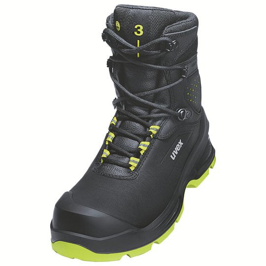 uvex 3 Stivali con lacci S3 FO CI SC SR nero vista laterale - Spidyshop