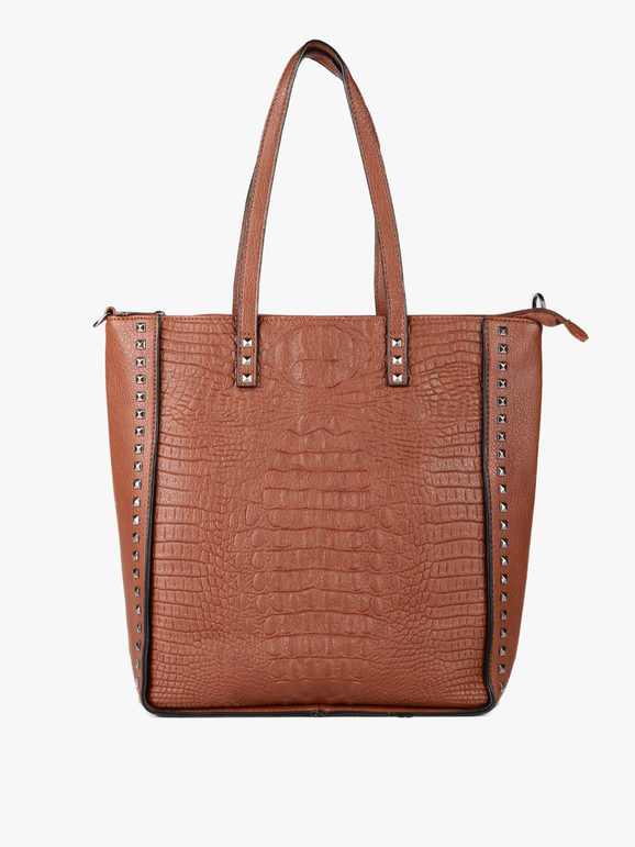 Borsa donna shopper con borchie